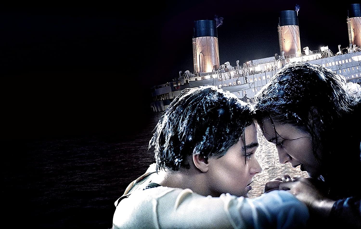 Titanic Wallpaper, Jack and Rose Print, Film Poster, Ship Poster, Leonardo Dicaprio Poster, Sea Poster, Kiss Print, Actors Poster, Kate Winslet Print Size 24''x32'' (61x81 cm): Posters & Prints