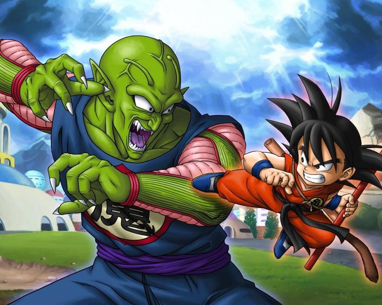 kid goku vs piccolo 597379 wallpaper - Desktop