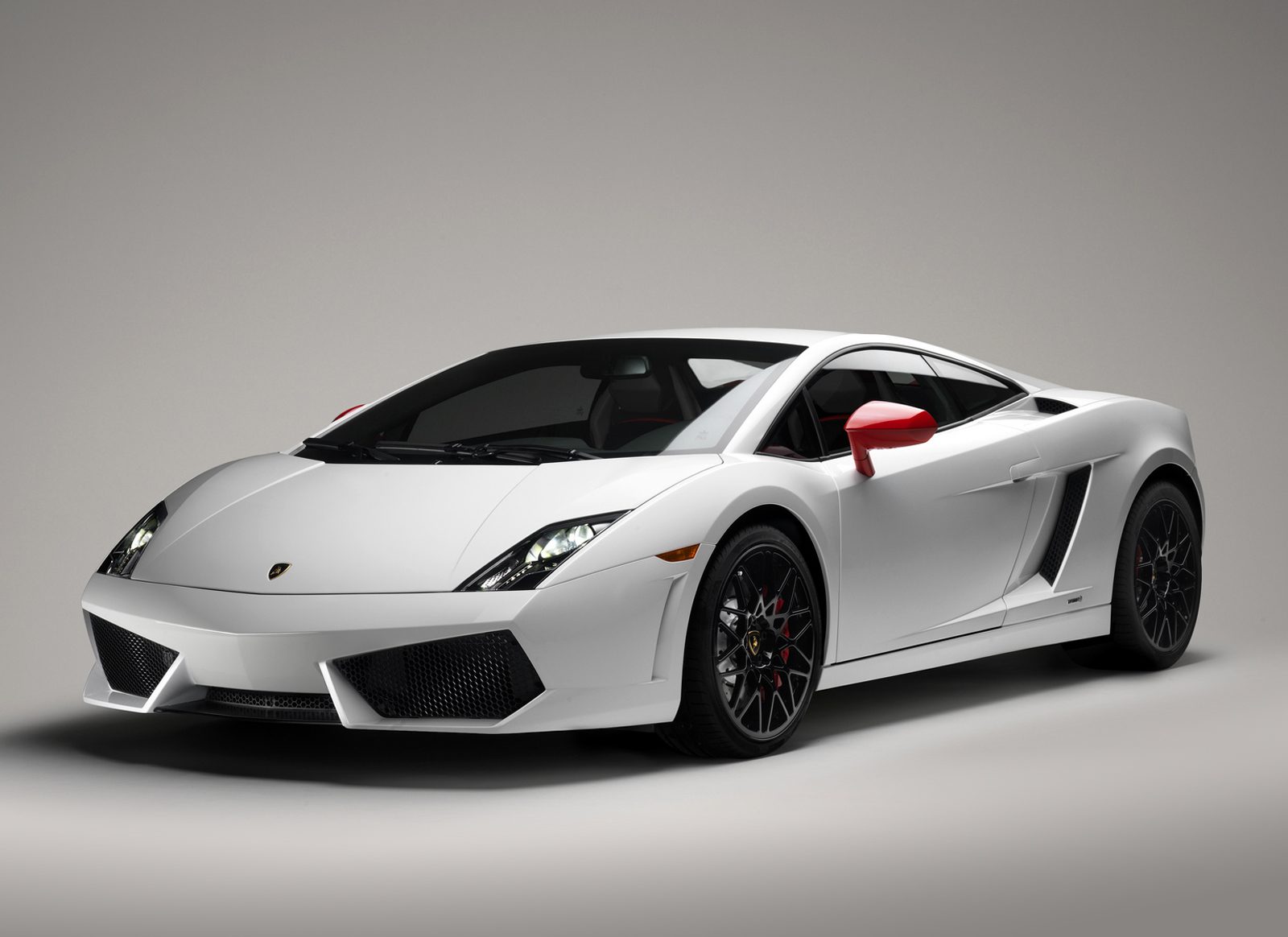 Lamborghini Gallardo LP 560 4 Bianco Rosso Wallpaper