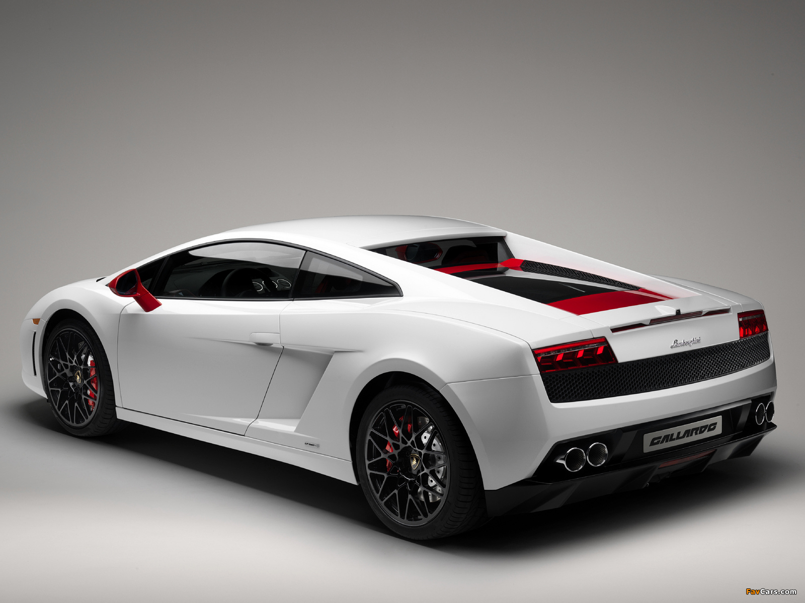 Lamborghini Gallardo LP 560 4 Bianco Rosso Wallpaper