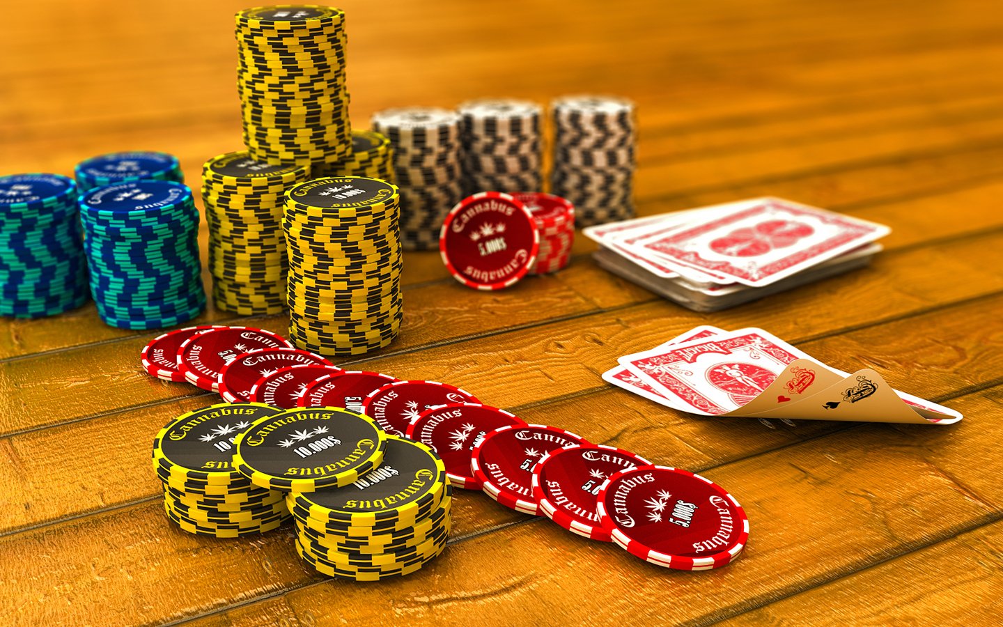 Poker Chips, also known as Casino Chips or Tokens Wallpaper and Background Imagex900