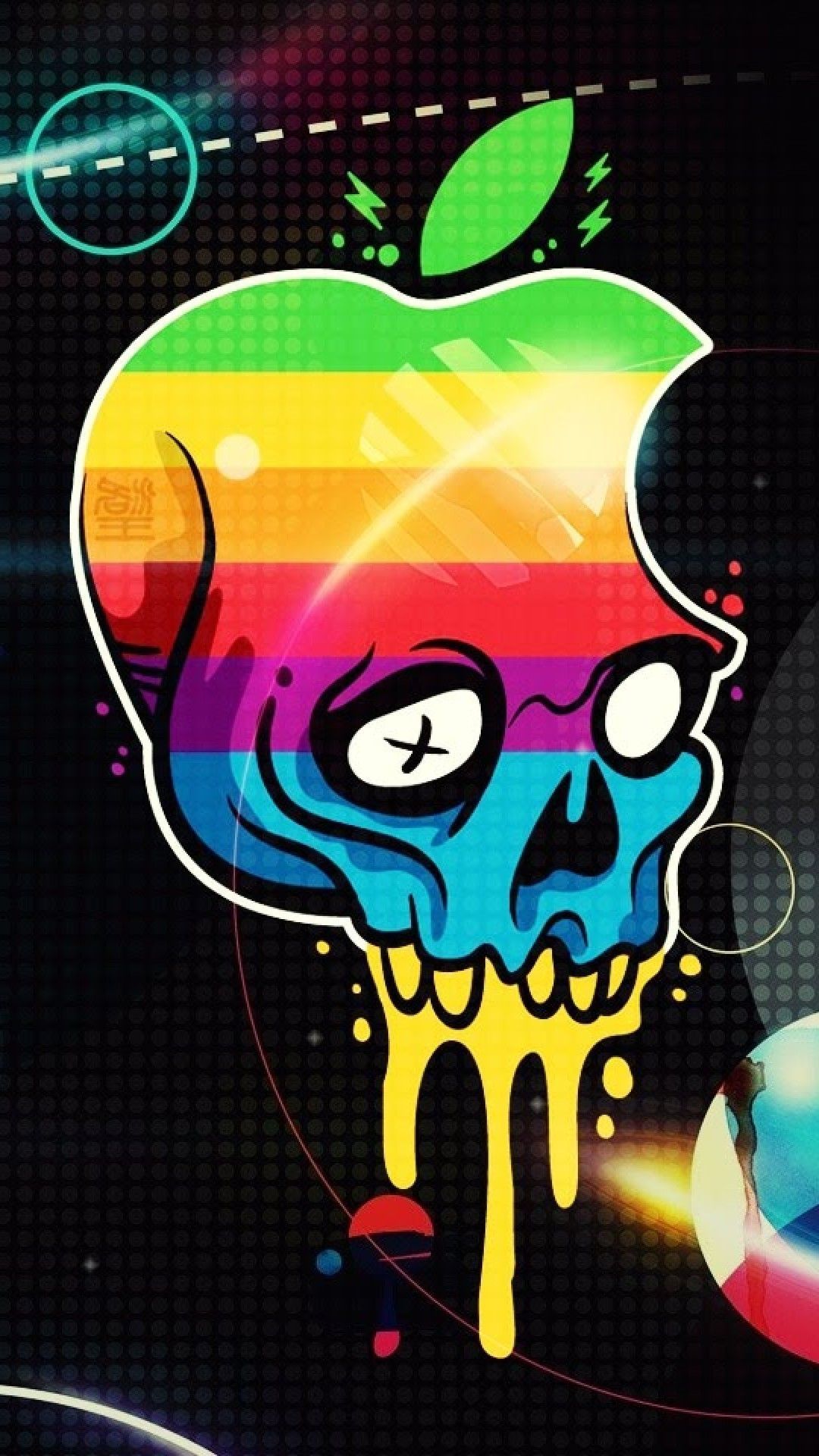 Apple Skull Wallpaper