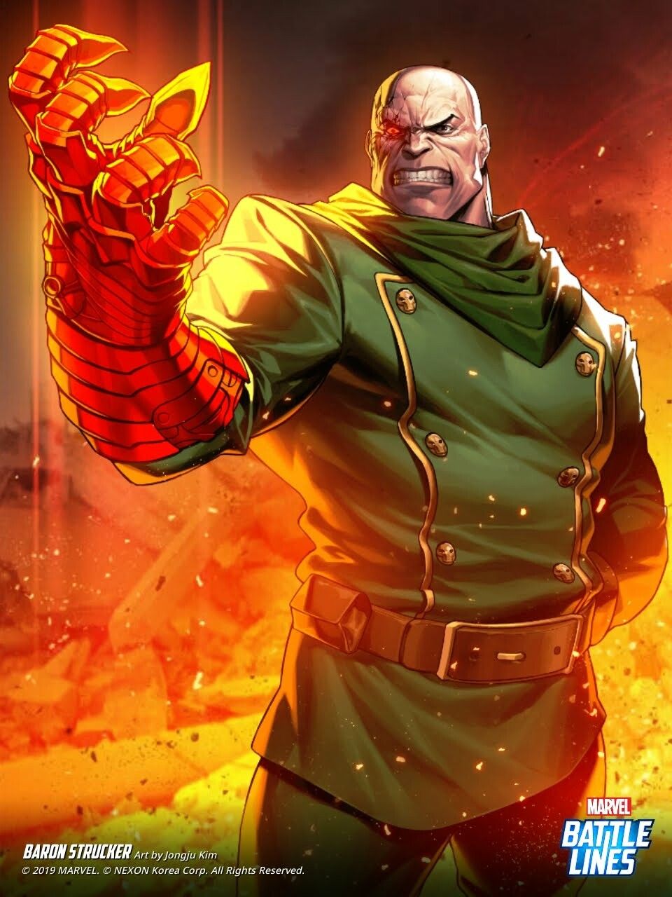 Marvel Battle Lines Artwork Strucker, HAJE 714. Baron strucker, Marvel villains, Marvel