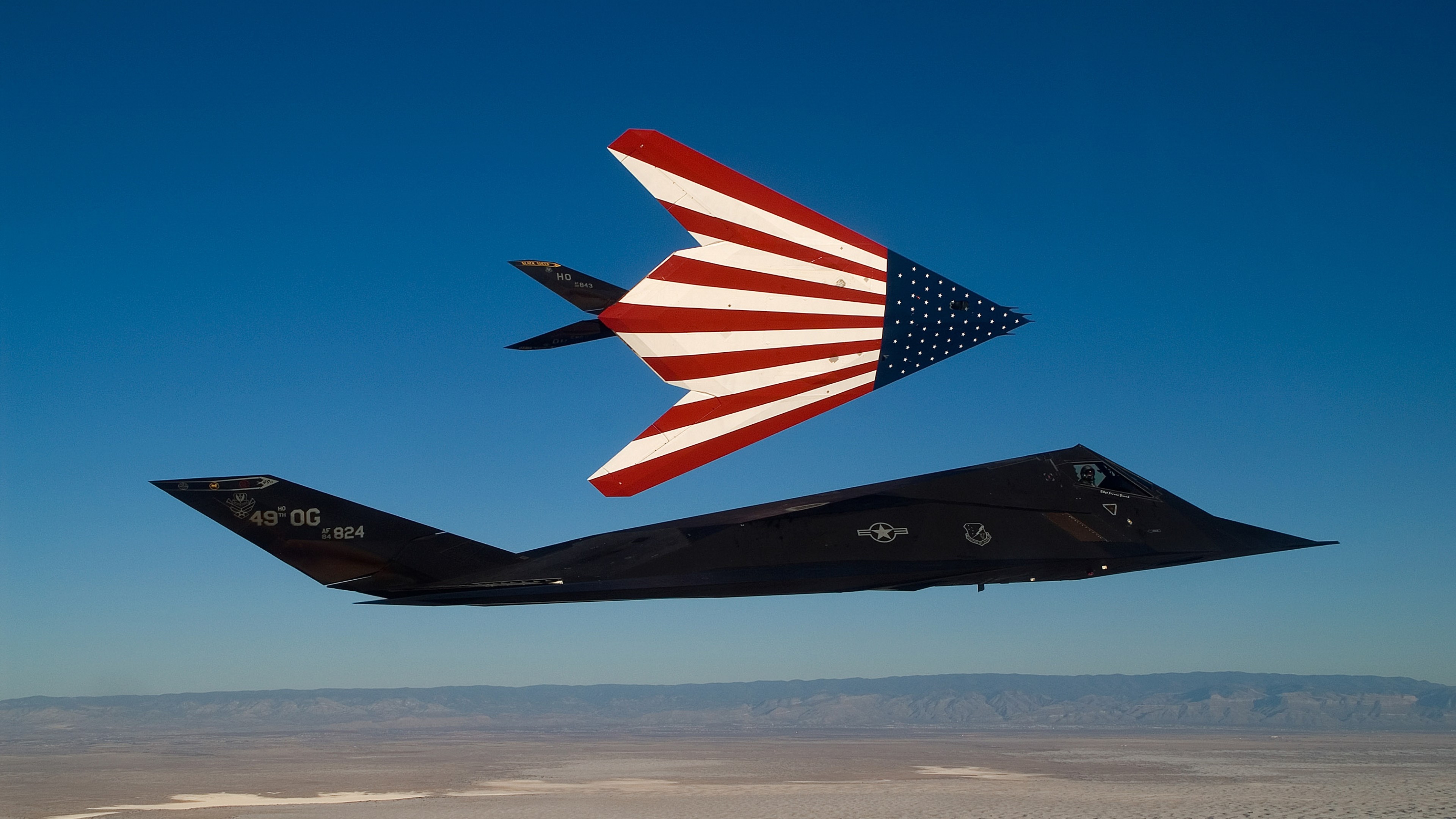 Wallpaper F 117 Nighthawk, Lockheed, US Air Force, USA Army, United States Navy, Military