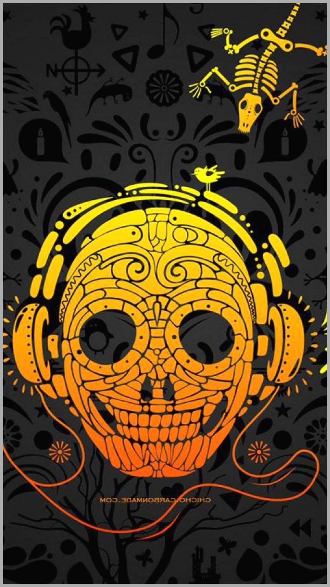 Colorful Skull Wallpaper  Download to your mobile from PHONEKY