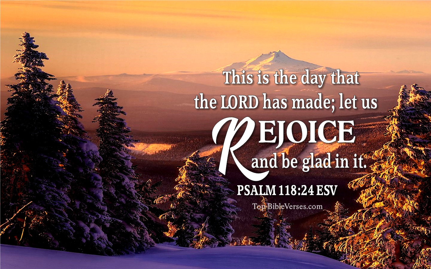 Psalm 118:24 ESV Christian Desktop HD Wallpaper