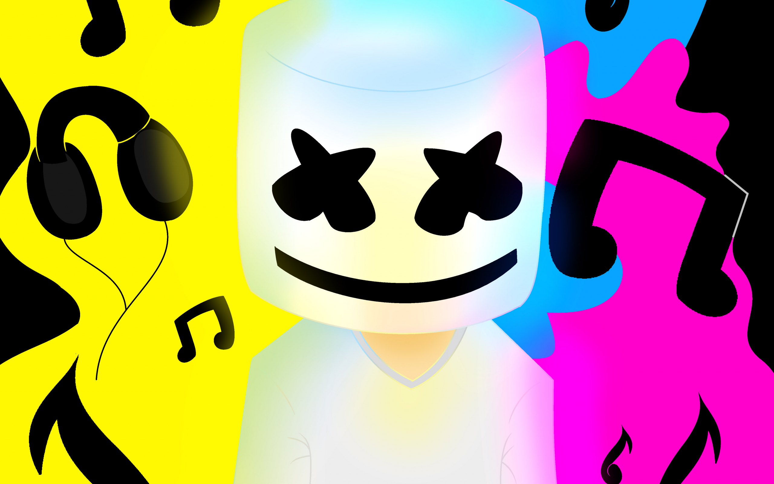 Desktop Wallpaper Marshmello, Music, Dj, Digital Art, Colorful, 5k, HD Image, Picture, Background, Cfb89f
