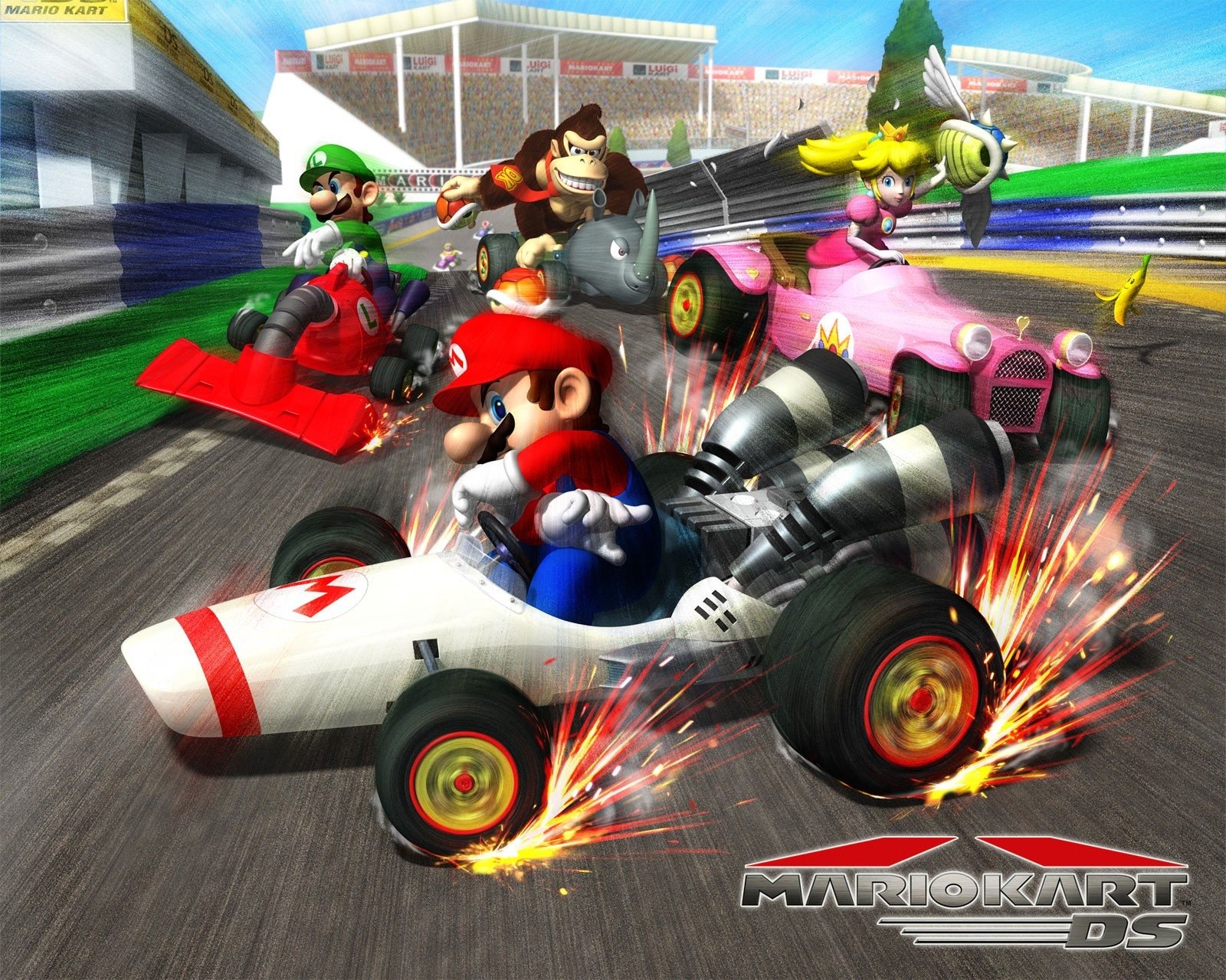 Mario Kart Ds HD Wallpaper and Background Image