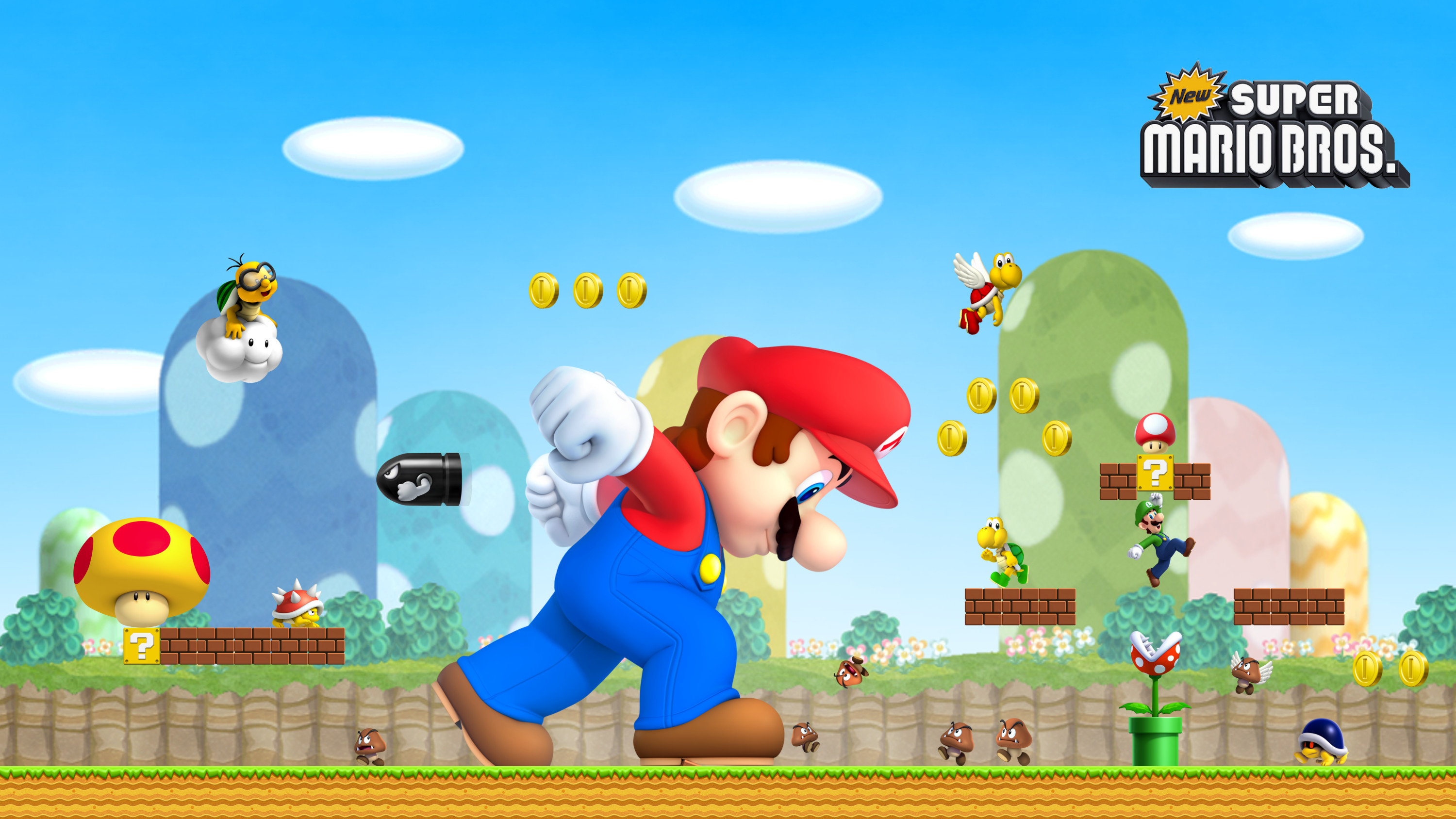 Hd Wallpaper By Turret3471 New Super Mario Bros Super Mario Bros HD