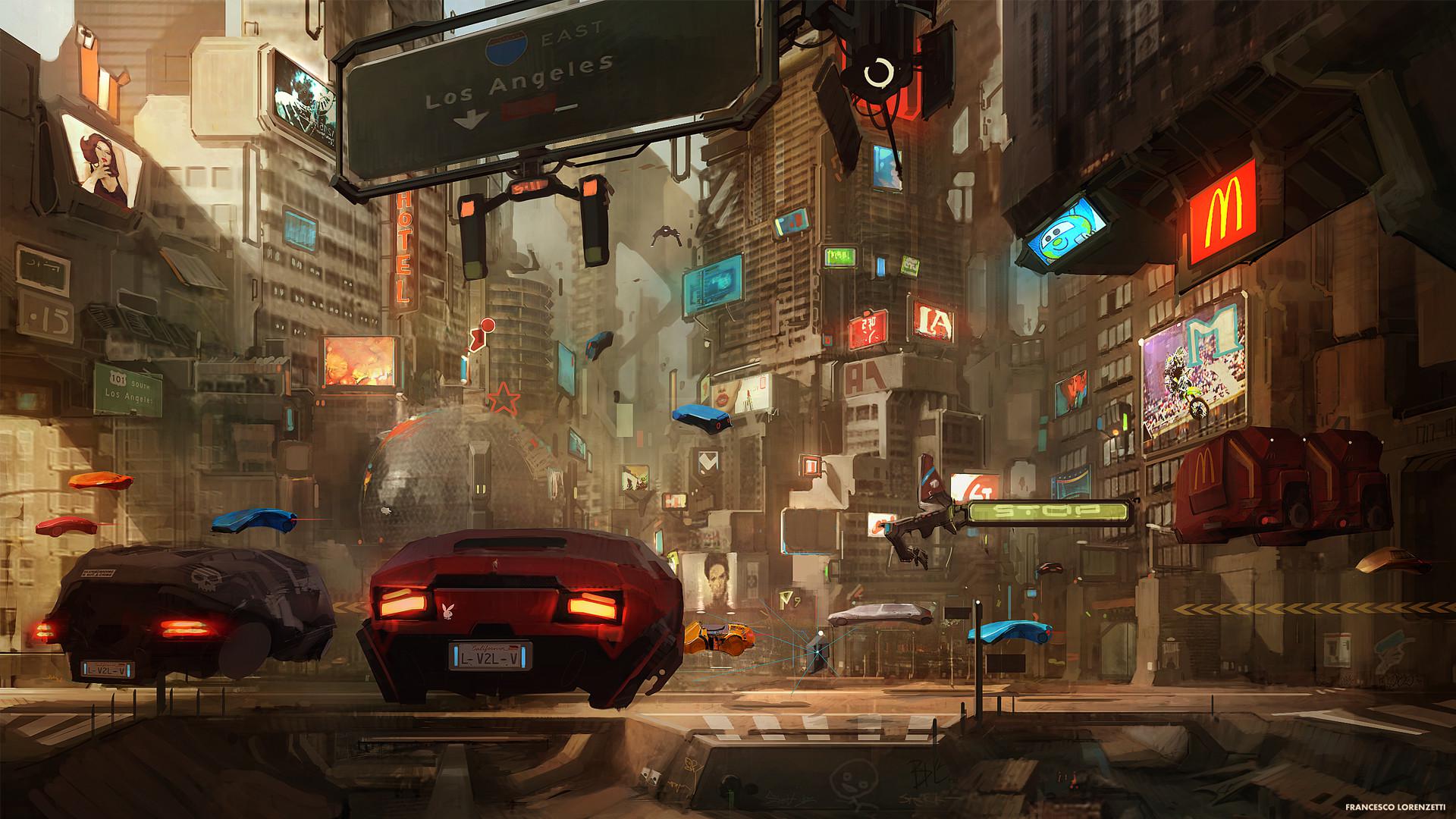Cyberpunk Boy Wallpaper HD Wallpaper Sci Fi City