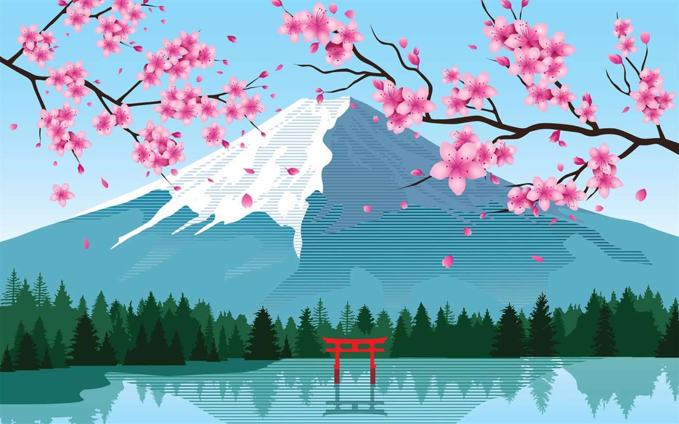Cherry Blossom Art HD Wallpaper