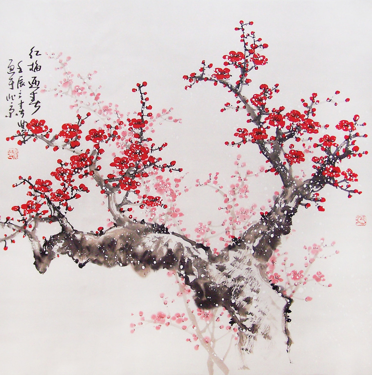 Living A Life In Flower Classic Art Simple Cherry Blossom Art