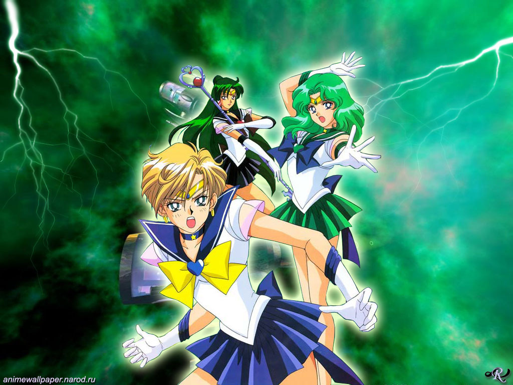 Sailor Uranus, Neptune and Pluto Wallpaper outer senshi Wallpaper