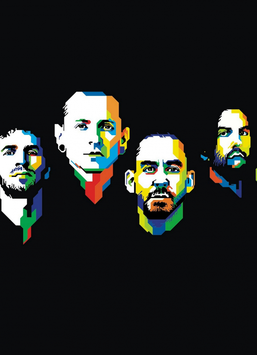 Download 840x1160 wallpaper linkin park, american, rock band, minimal, digital art, iphone 4, iphone 4s, ipod touch, 840x1160 HD image, background, 8089