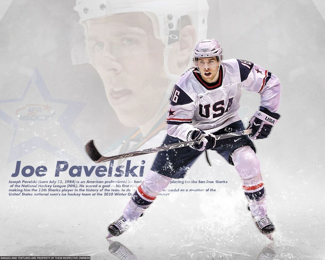 NHL Wallpaper Joe Pavelski USA Team 1680x1050 Wallpaper Desktop Background