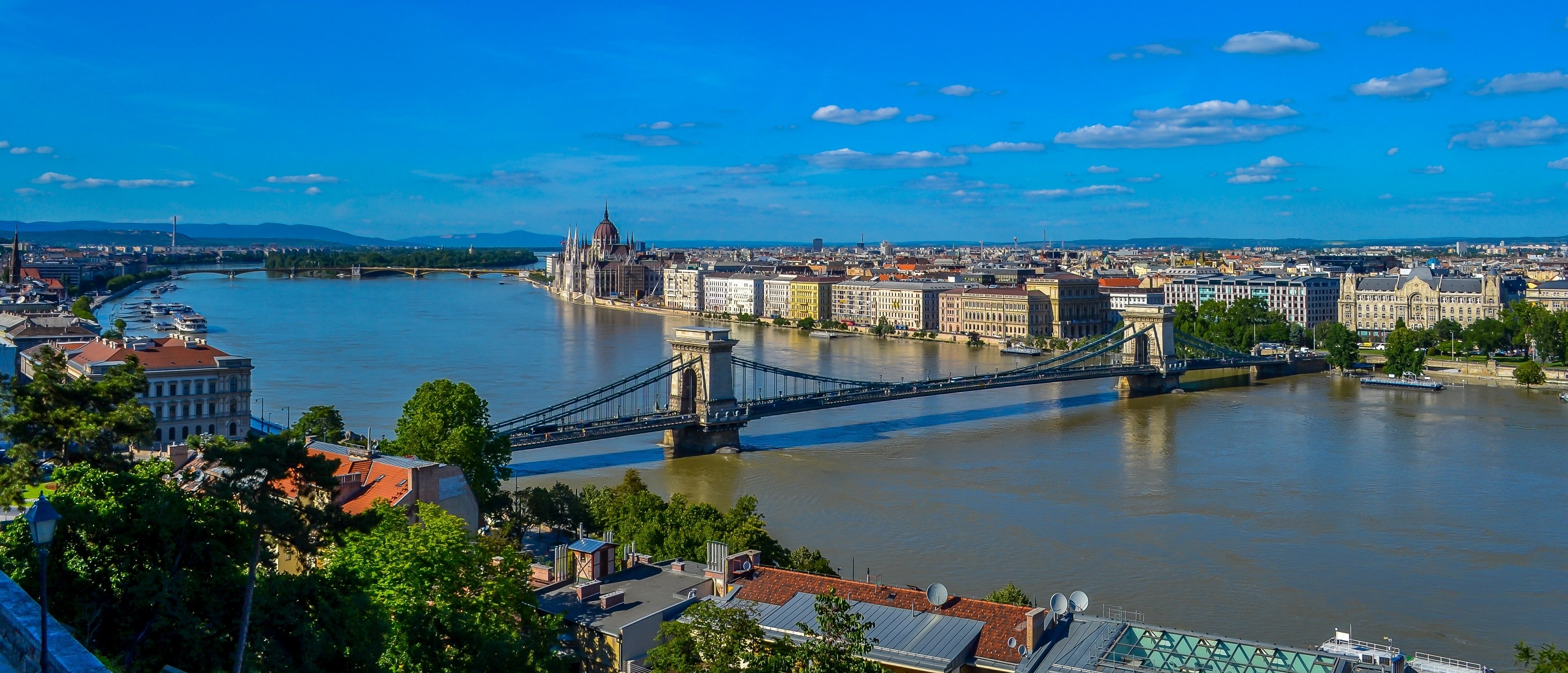 bridges, Rivers, Hungary, Budapest, Danube, River, Chain, Bridge, Cities Wallpaper HD / Desktop and Mobile Background