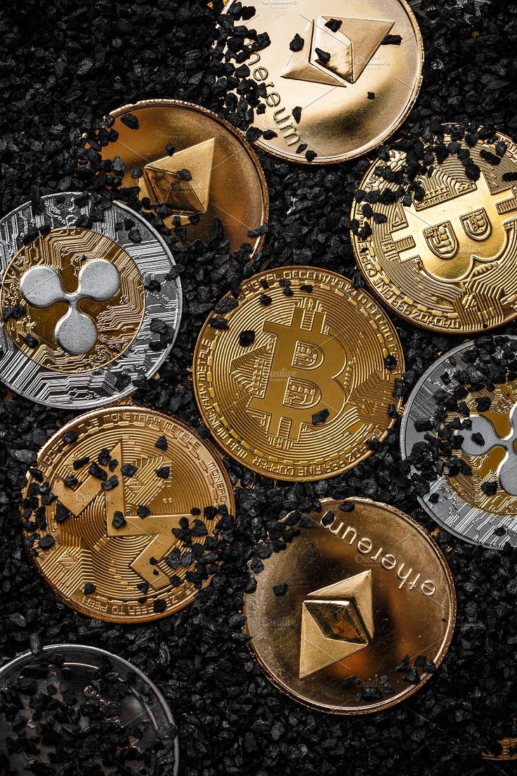 Set of cryptocurrencies containing bitcoin, ethereum, and etherium. Money wallpaper iphone, Bitcoin logo, Cryptocurrency