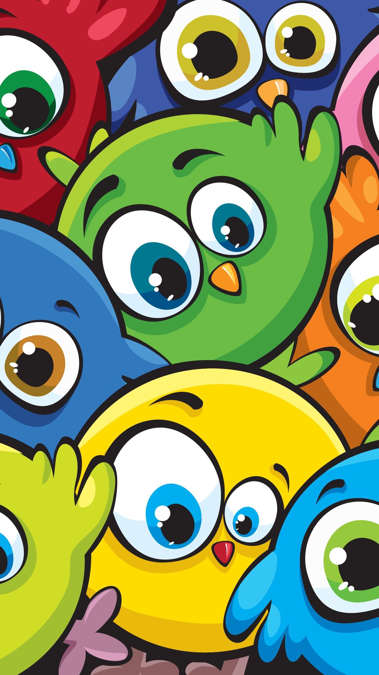 Wallpaper vol.11. Cartoon birds, Funny wallpaper, Funny birds