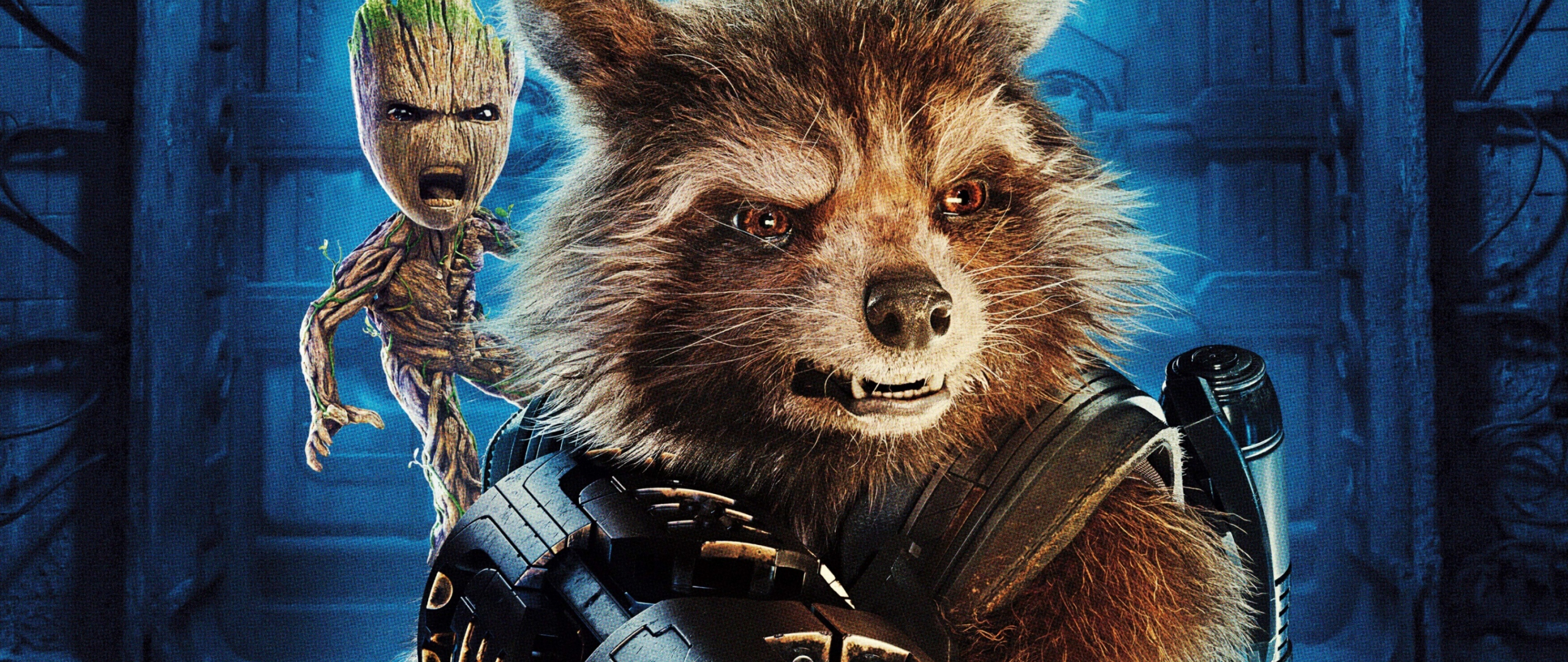 Desktop Wallpaper Baby Groot, Guardians Of The Galaxy Vol. Movie, Rocket Raccoon, HD Image, Picture, Background, Irvdzc