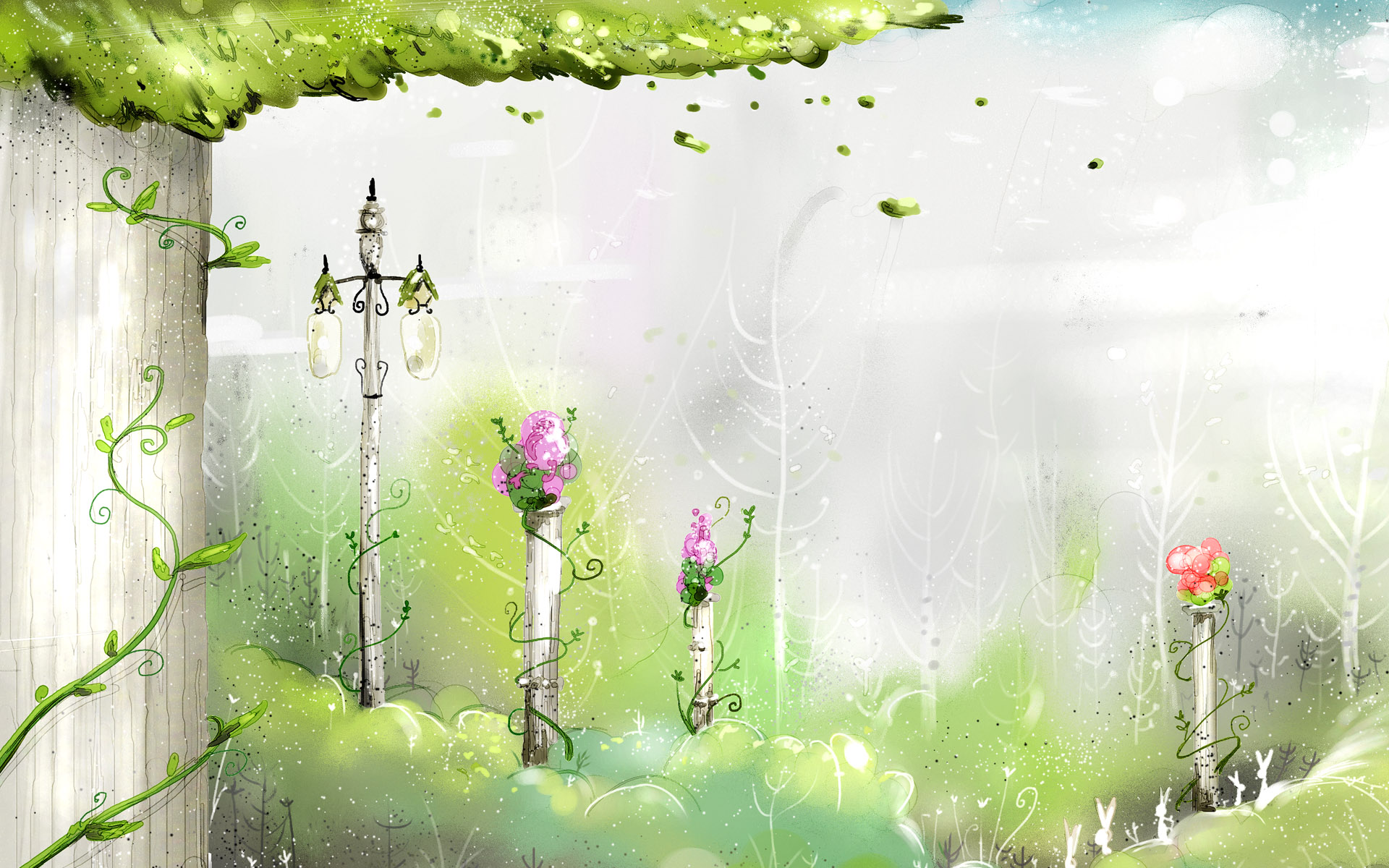 Free download Spring Fairyland Wallpaper For 24 Inch Widescreen LCD Monitor 1920 [1920x1200] for your Desktop, Mobile & Tablet. Explore Spring Cartoon Wallpaper. Spring Desktop Wallpaper for Kids, Happy
