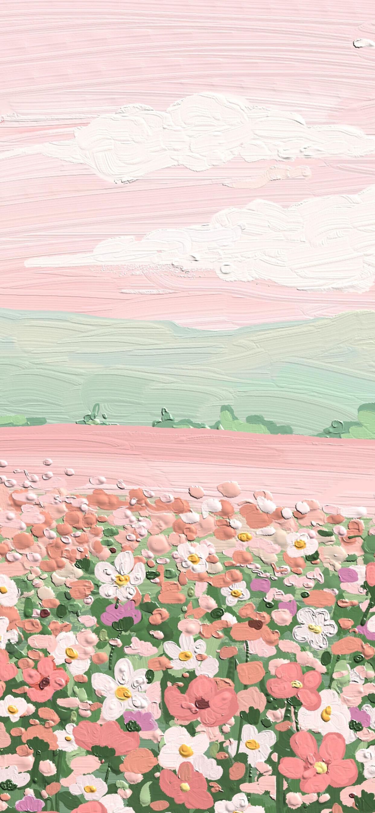 Spring. Scenery wallpaper, Painting wallpaper, Wallpaper background