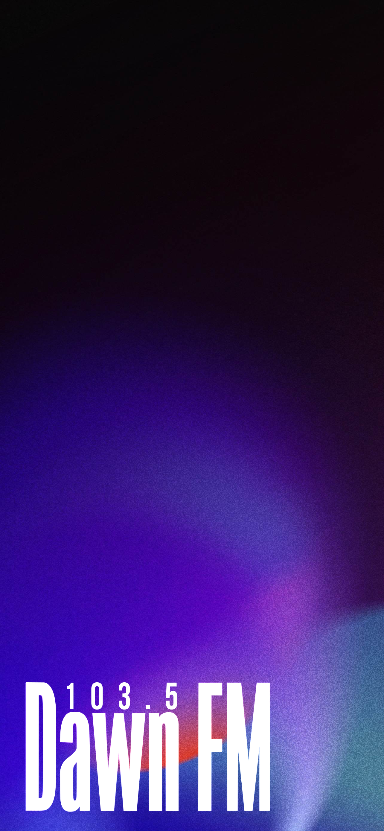 Dawn FM mobile wallpaper I made