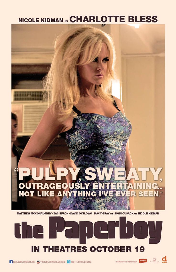 Paperboy Poster Nicole Kidman. The Paperboy, Nicole Kidman Movies, Nicole Kidman