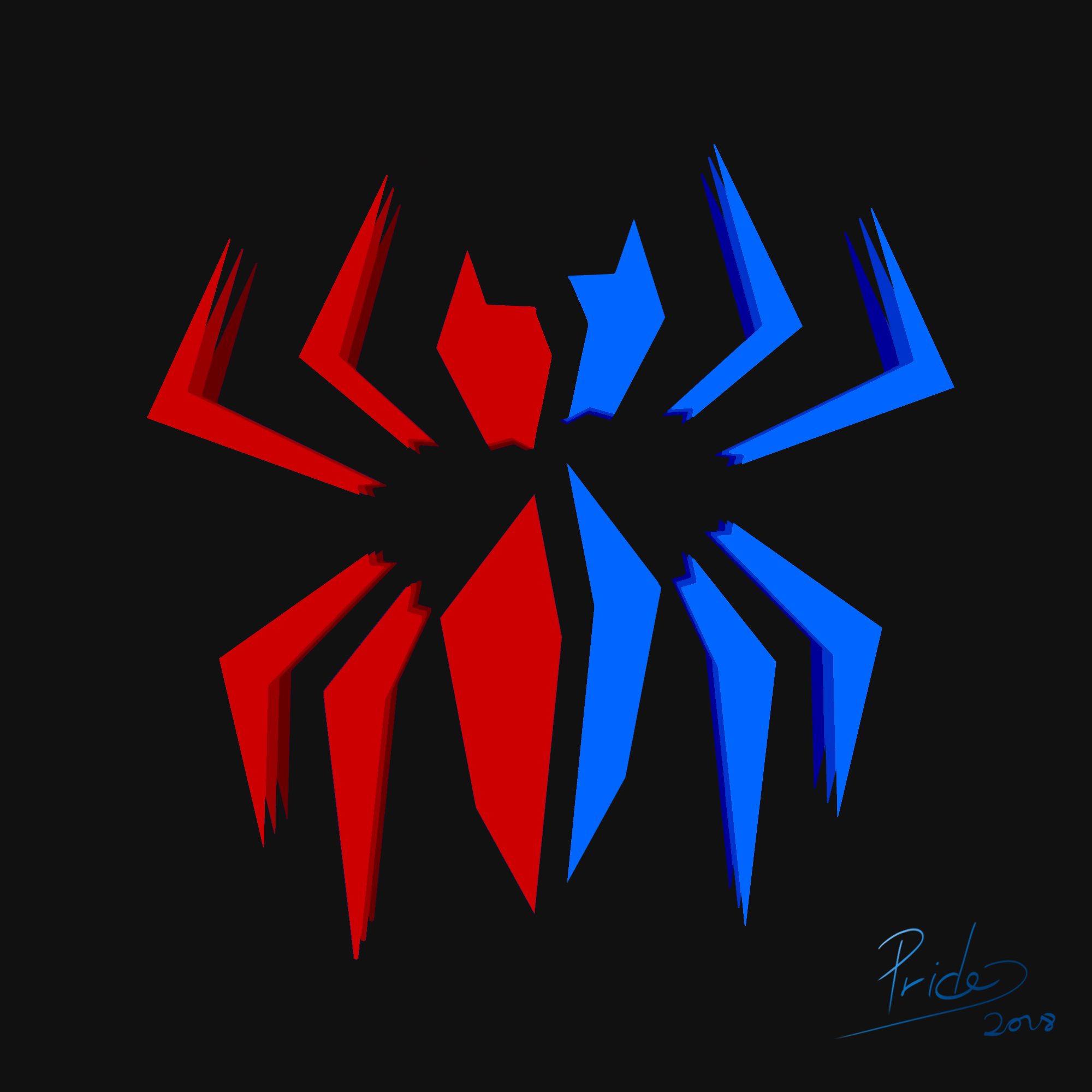 Vector Spider Abstract 2018 Year Wallpaper:2000x2000