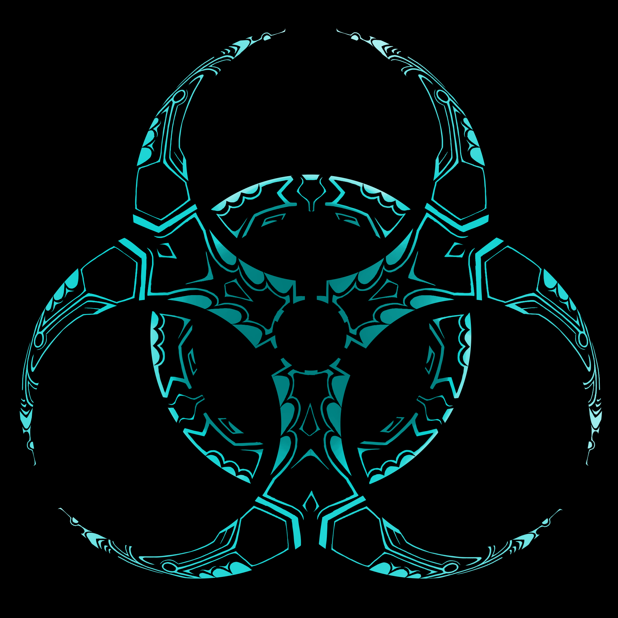 Biohazard 3D Wallpaper 13113 1024x768jpg Blue Glow Tribal Logo HD Wallpaper