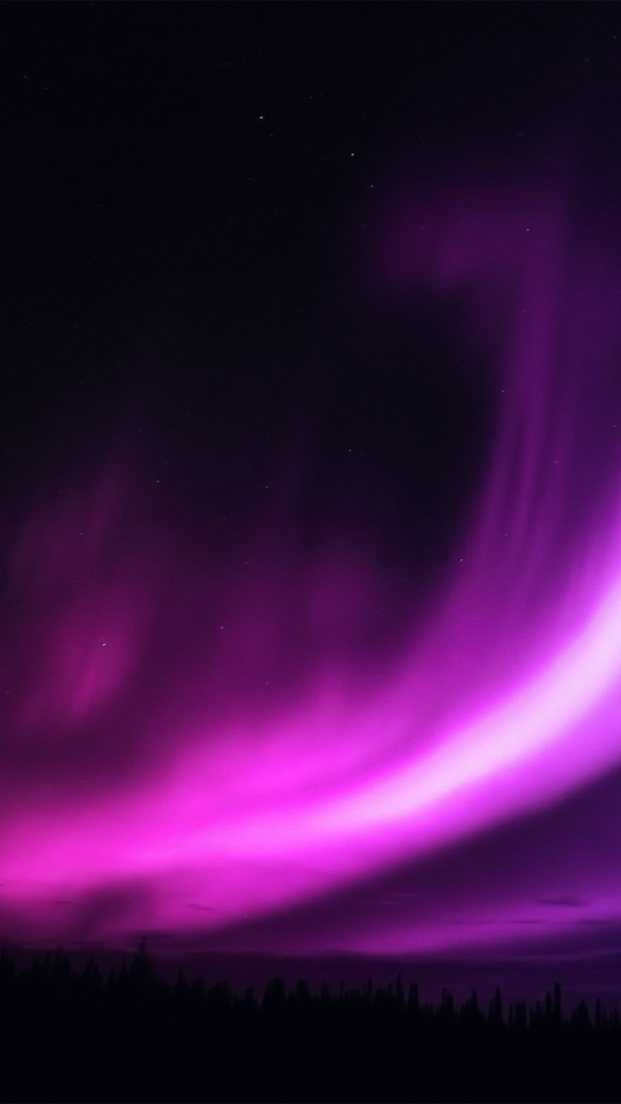 iPhone X wallpaper. aurora purple night sky beautiful