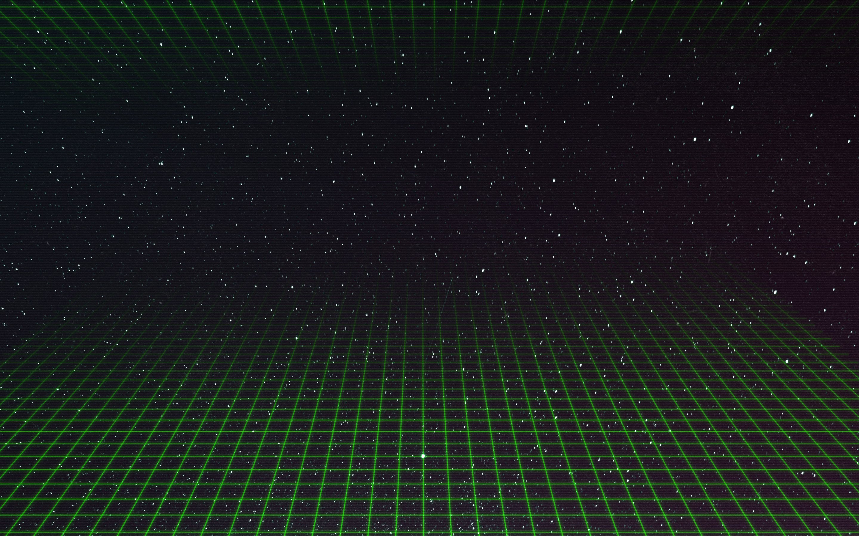 Dark Green Grid Background
