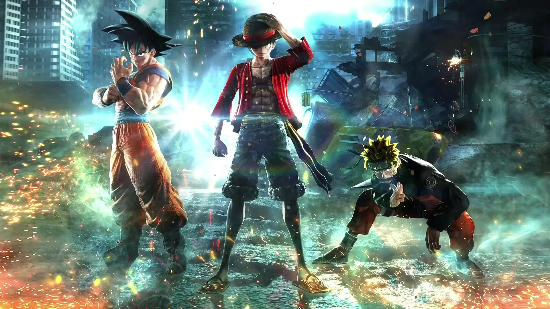 Luffy Goku Naruto Jump Force Live