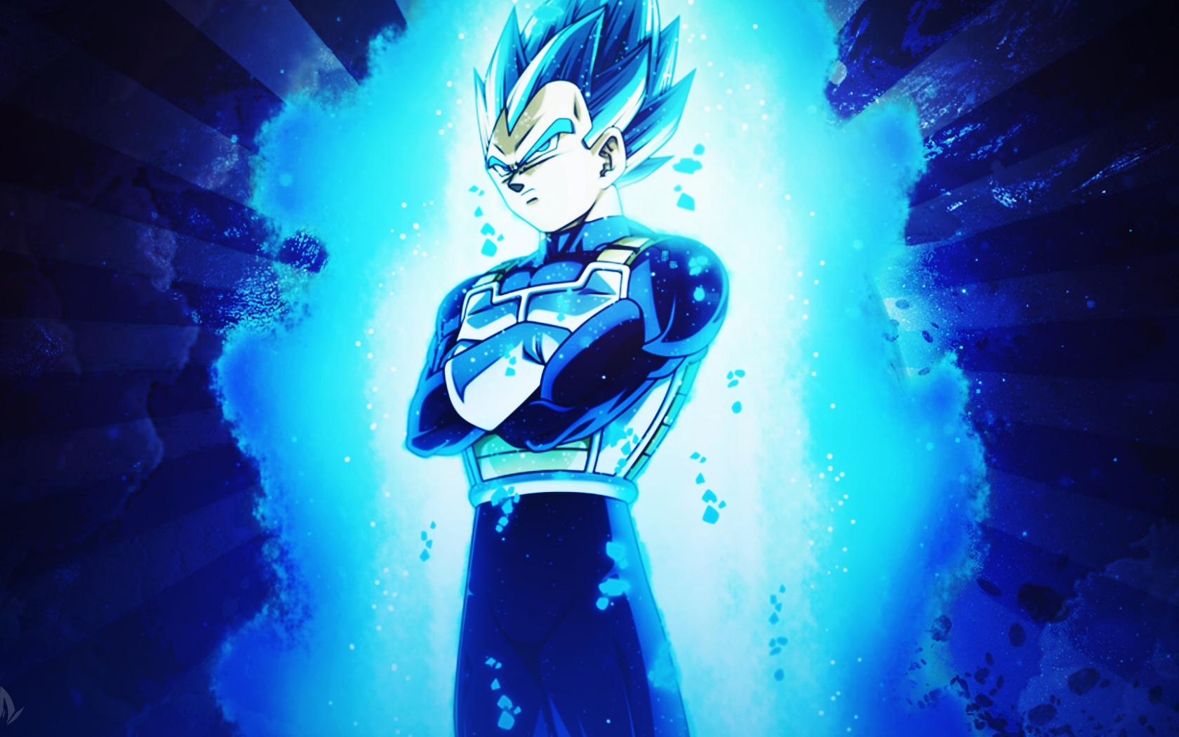 vegeta wallpaper, anime, animation, fictional character, dragon ball, space, electric blue, artwork, style