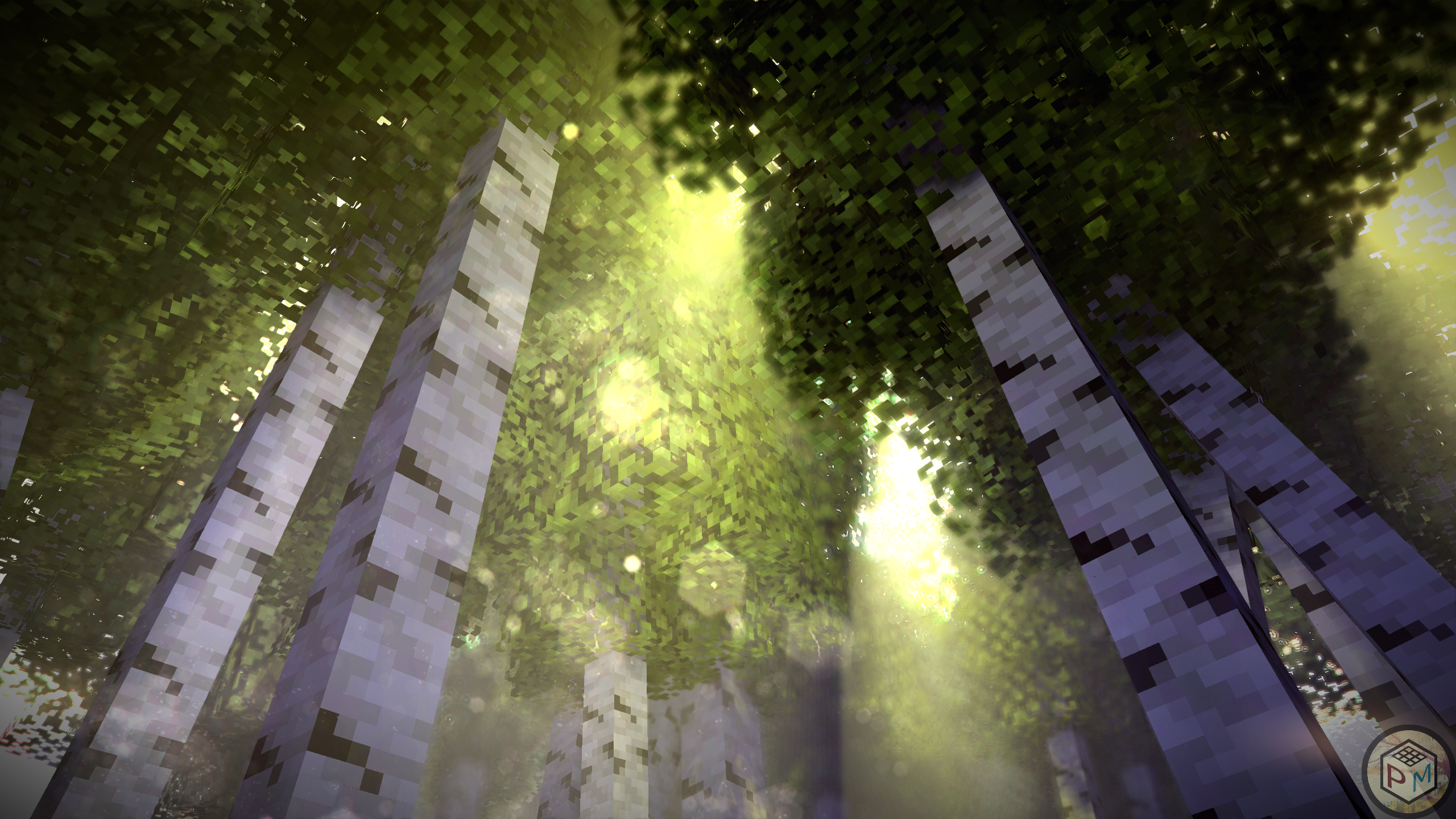Minecraft березовый лес