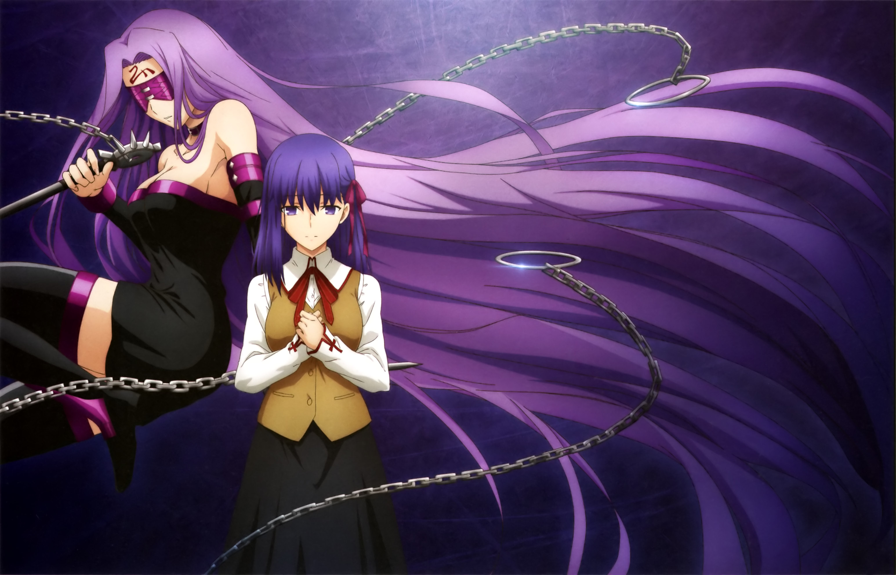 Rider, Sakura Matou And Medusa (Fate Grand Order) HD Wallpaper