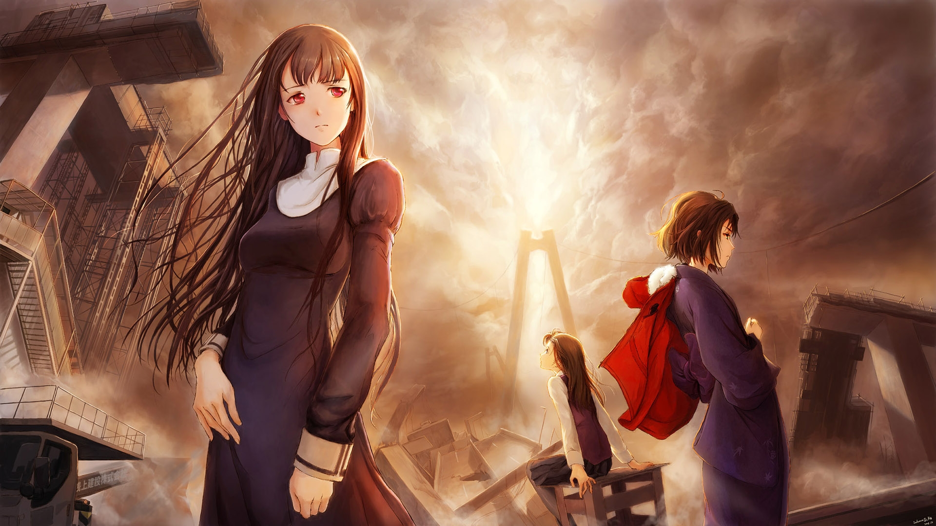 kara no kyoukai ryougi shiki kokutou azaka fujino asagami 1920x1080 wallpaper High Quality Wallpaper, High Definition Wallpaper