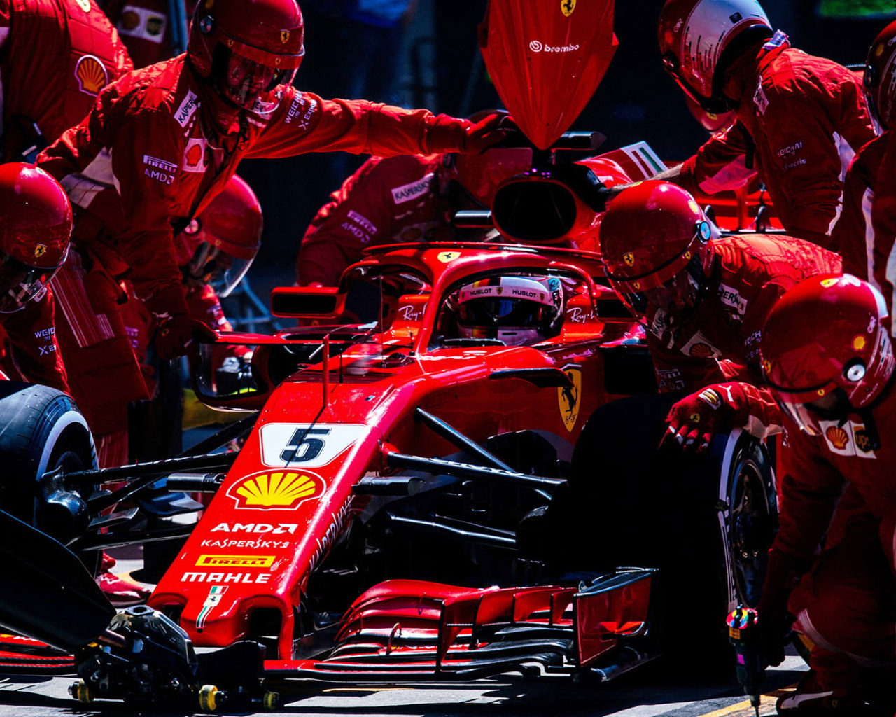 Wallpaper Ferrari F Formula Pit Stop, Group Of People • Wallpaper For You