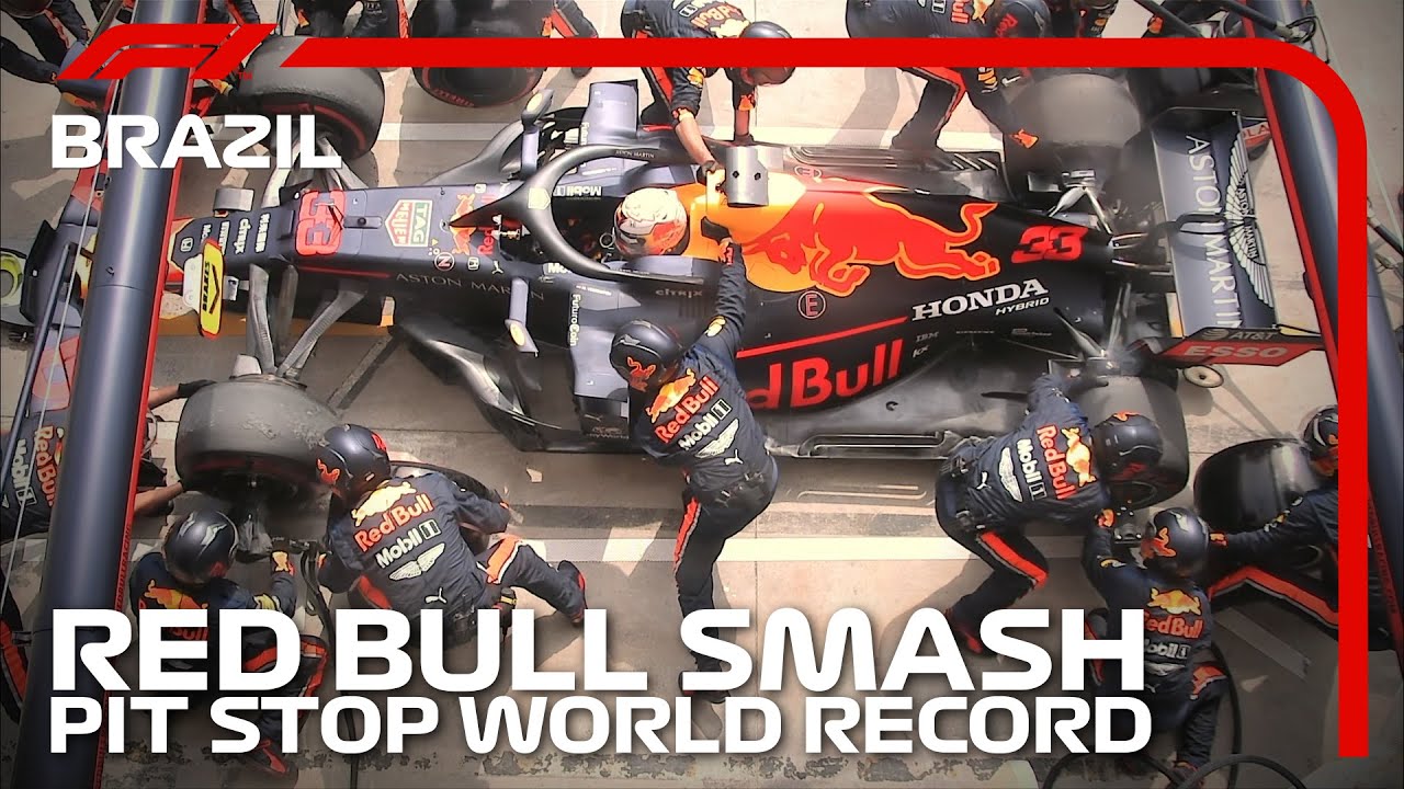 Red Bull Smash Pit Stop World Record Brazilian Grand Prix