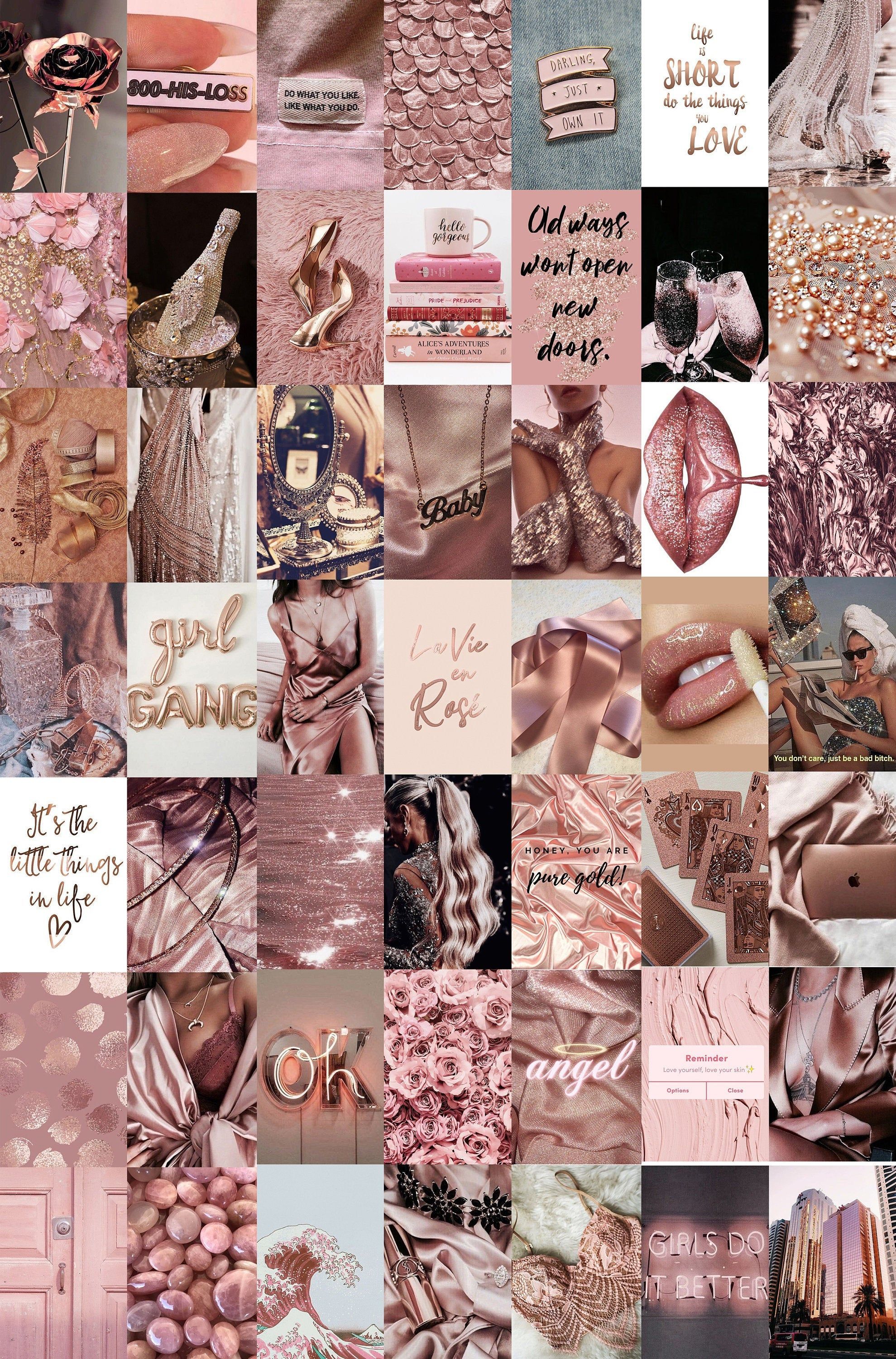 Pink room. Rose gold aesthetic, Pink wallpaper iphone, iPhone wallpaper tumblr aesthetic