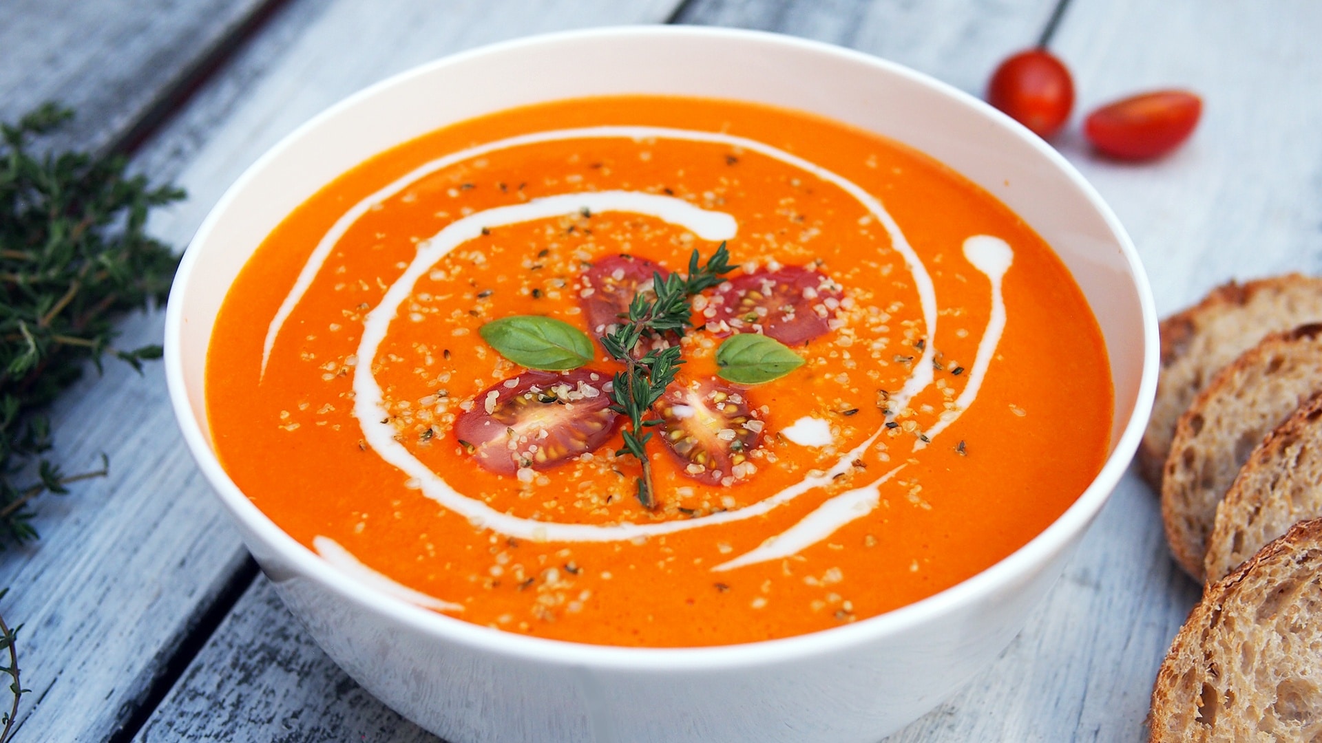 Creamy Tomato Soup Vitamix Soup Recipe