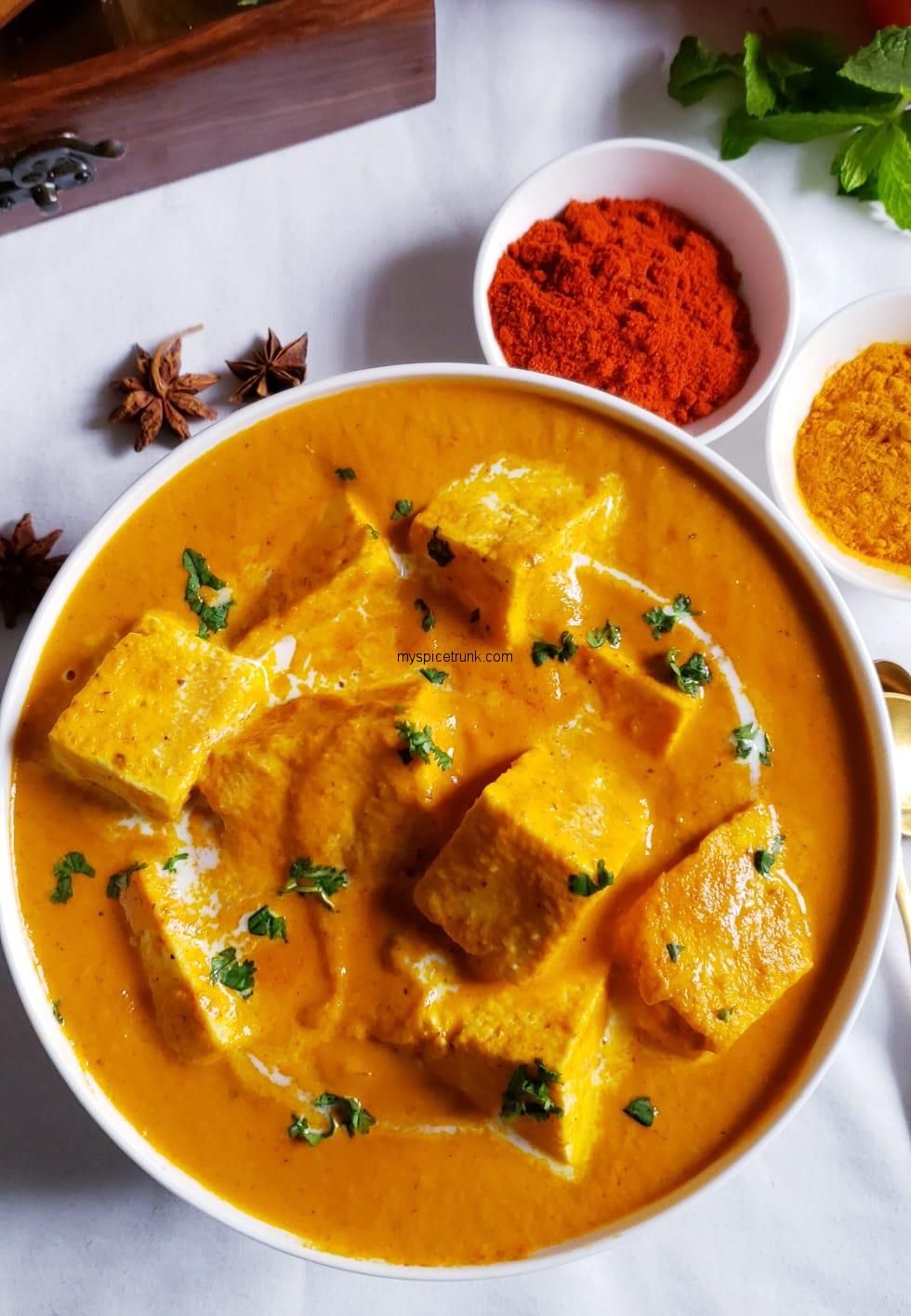 Restaurant Style Shahi Paneer. Recipe. Paneer, Food, Indian food recipes