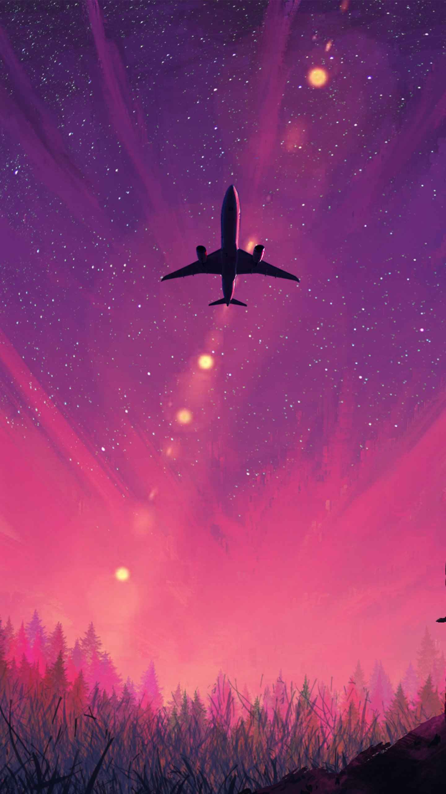 Sky Airplane IPhone Wallpaper