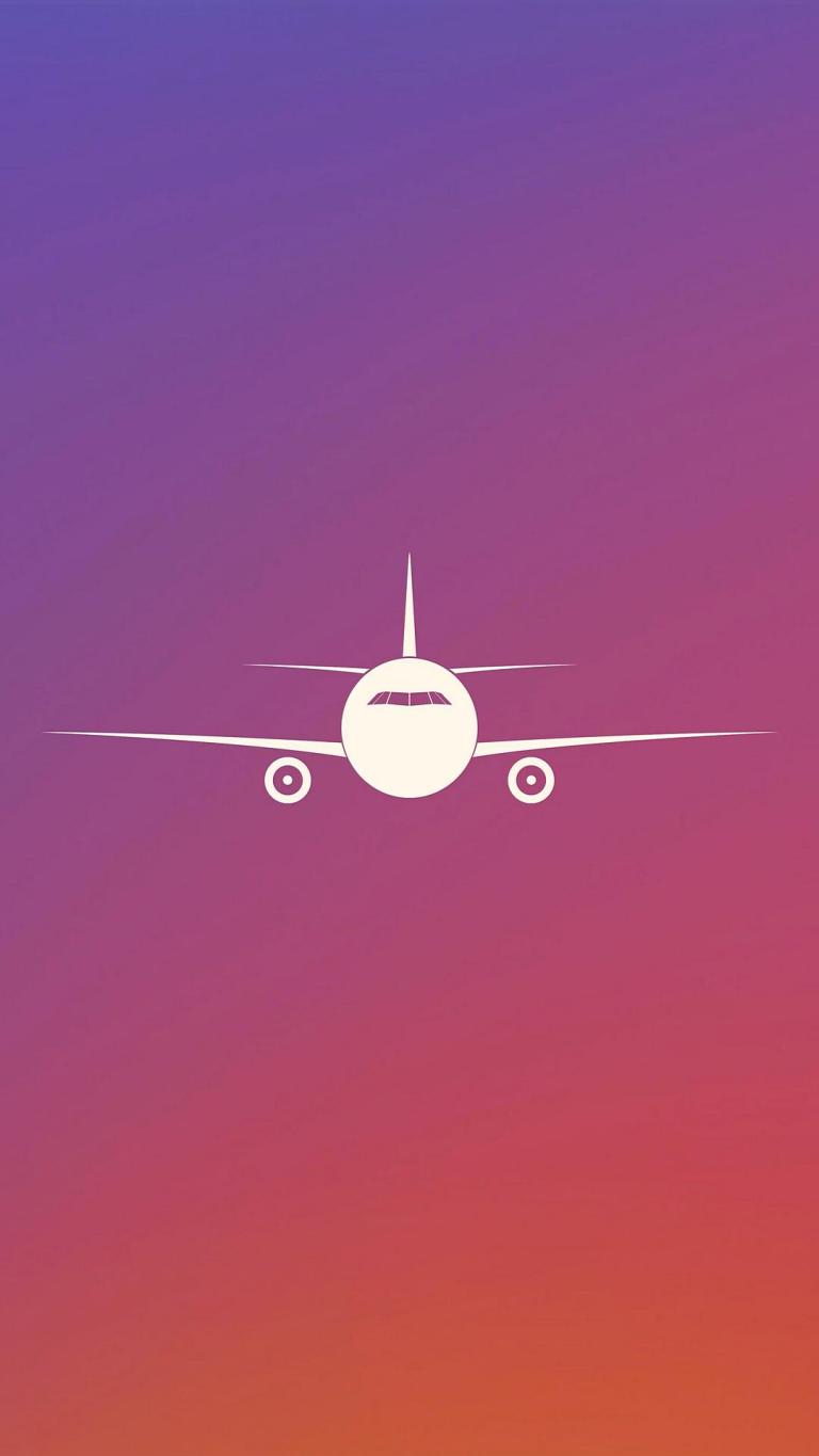 Aeroplane Minimalist iPhone 1080X1920 Zip Wallpaper Download Free