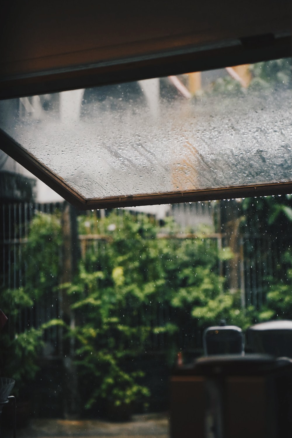 Raining On Window Picture. Download Free Image