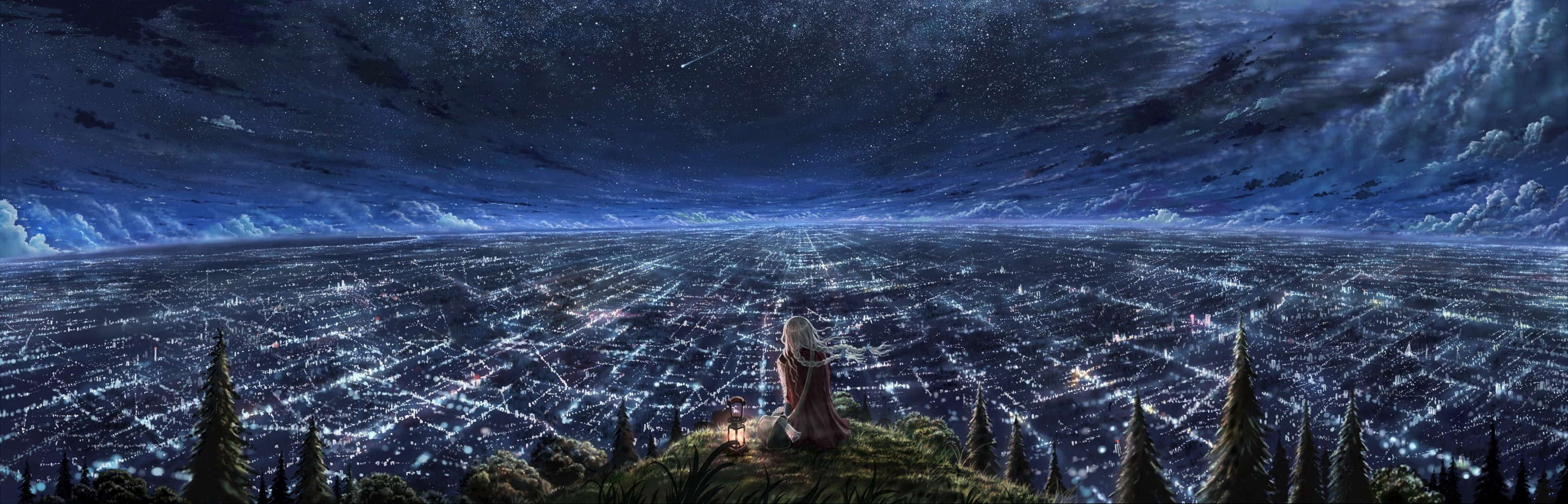 Anime panorama night