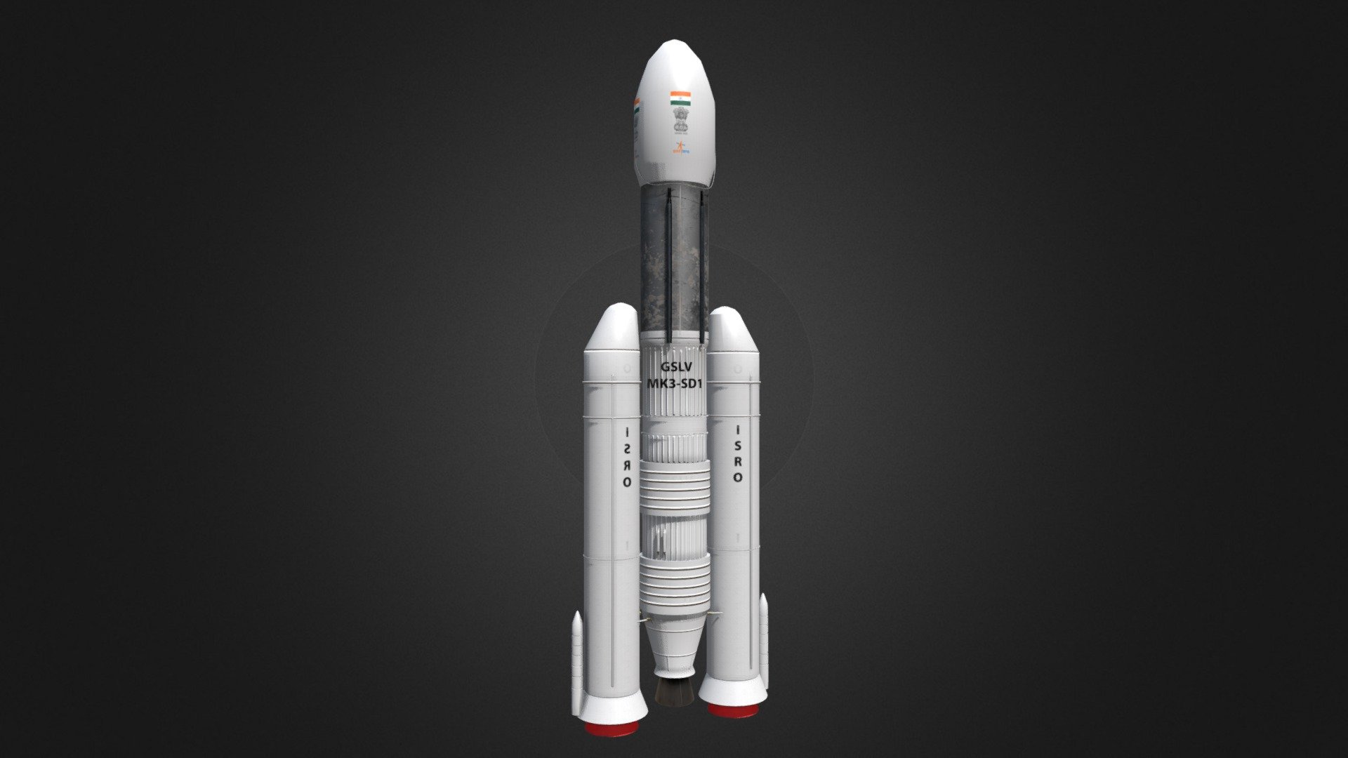 GSLV Mk3 Free 3D model by Jainesh Pathak [0426922]