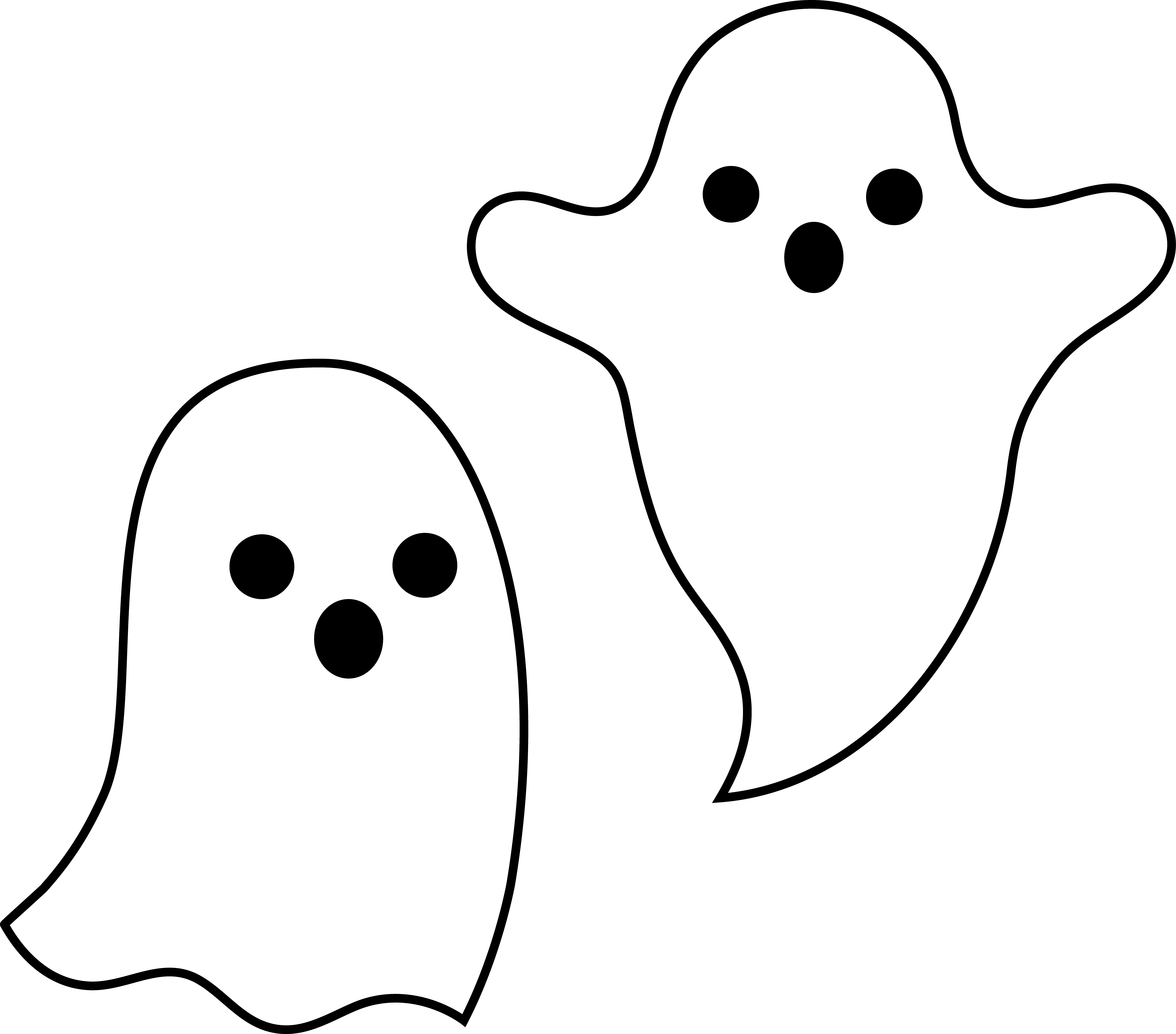 Cute Ghost Background