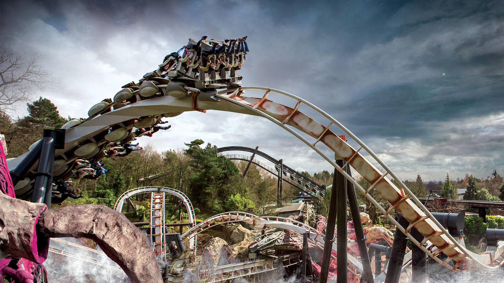 Nemesis. Theme Park Ride at Alton Towers Resort