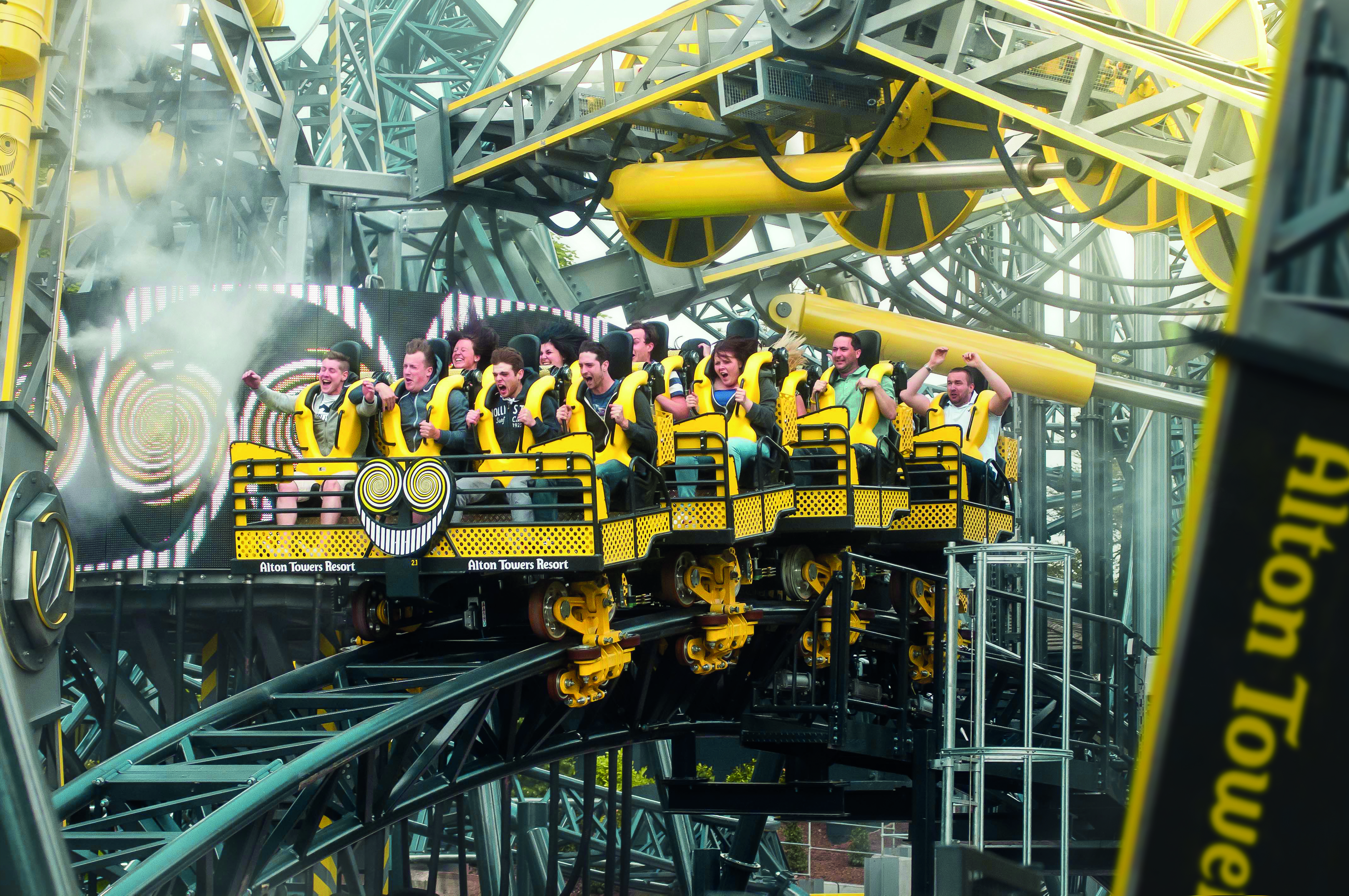 The Smiler. Theme Park Ride at Alton Towers Resort