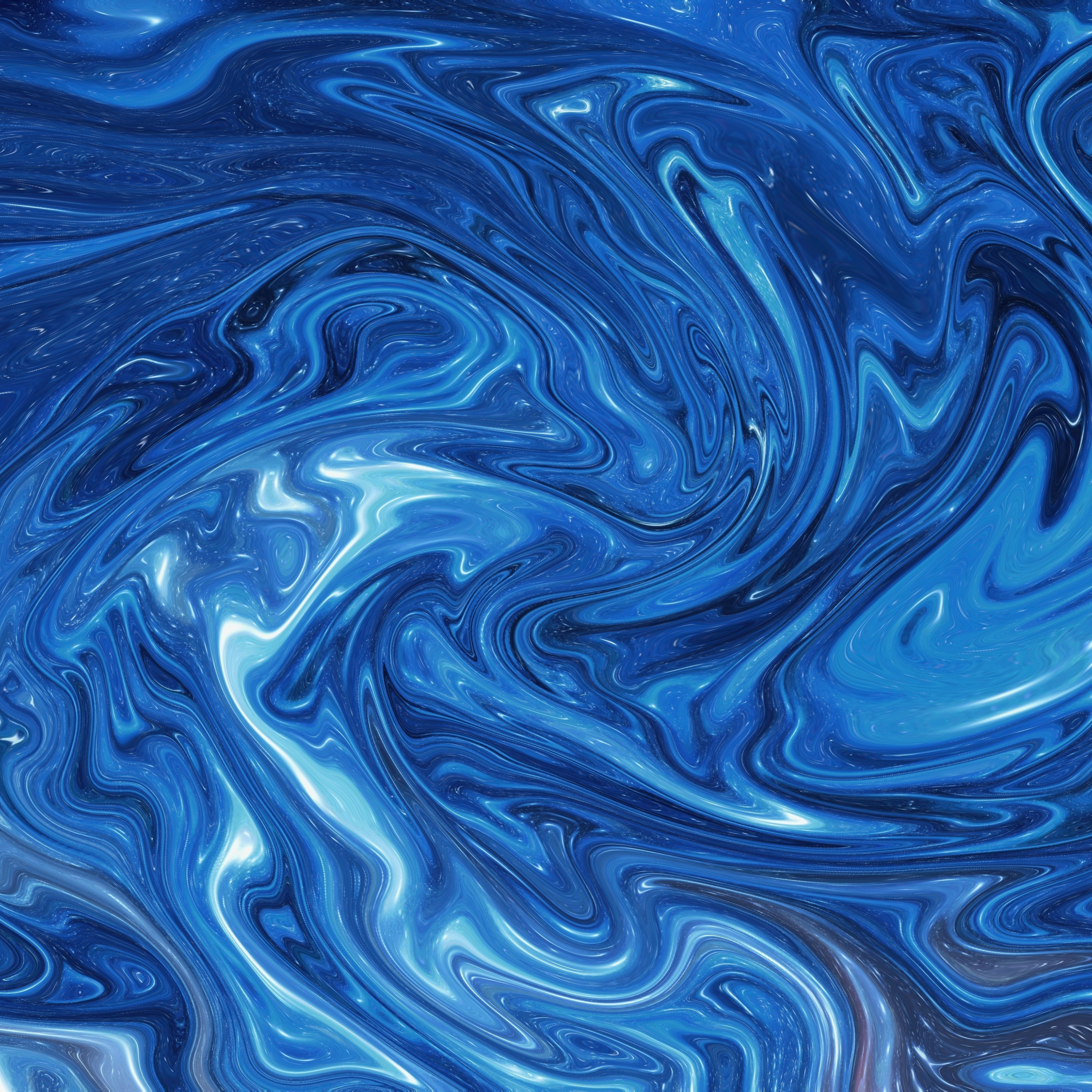Download abstract, blue liquid mixture, pattern 2932x2932 wallpaper, ipad pro retina, 2932x2932 image, background, 1895